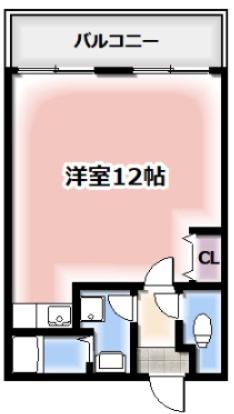 ピュアリティ90(ワンルーム/3階)の間取り写真