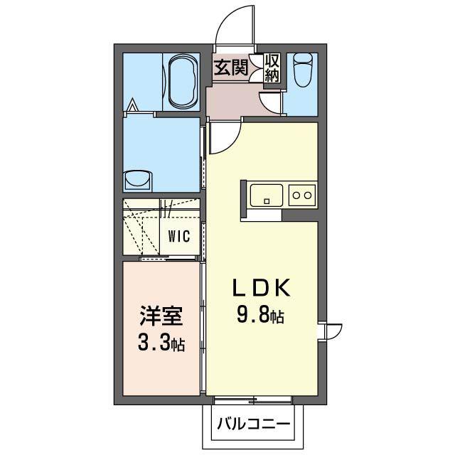 エストーレ(1LDK/2階)の間取り写真