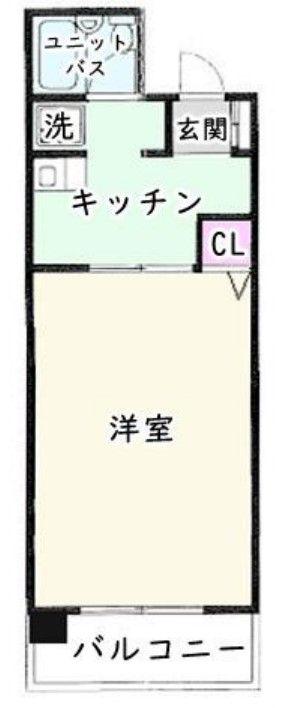 佐竹コーポ(1K/5階)の間取り写真