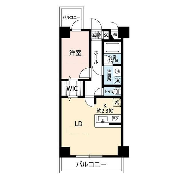 プレール・ドゥーク田園調布南(1LDK/2階)の間取り写真