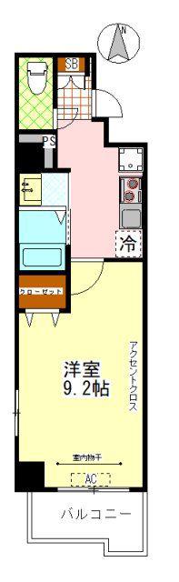 FA-PLACE(1K/3階)の間取り写真