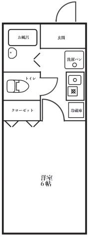 DREAMRESIDENCETOKIWA(1K/2階)の間取り写真