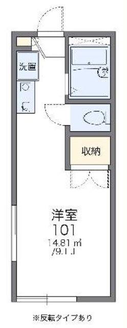 レオパレスコーワ(1K/2階)の間取り写真