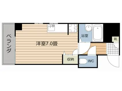 FEZAN MAISENII(ワンルーム/4階)の間取り写真