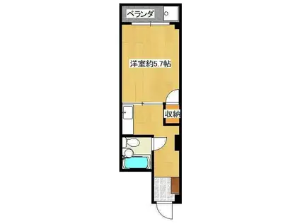 エトワール江里町(ワンルーム/7階)の間取り写真