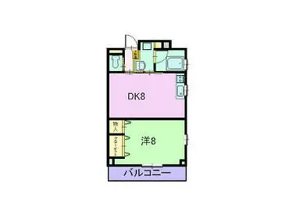 タウンコート常磐町(1LDK/7階)の間取り写真