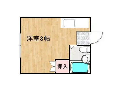 ハイツジュネス(ワンルーム/1階)の間取り写真