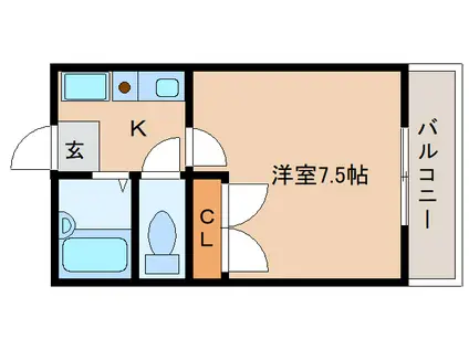 レオパレス冨田(1K/3階)の間取り写真