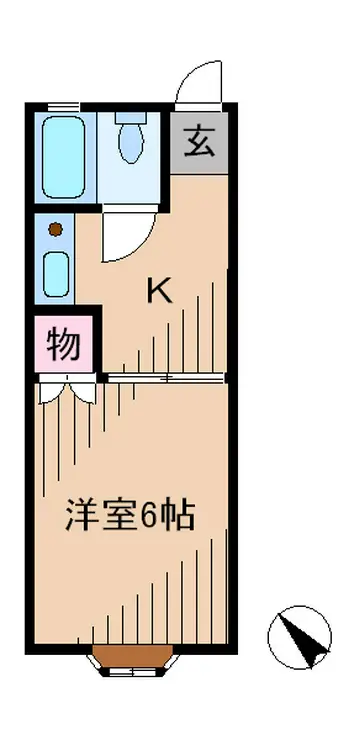 グリーンコーポ井田 2階階 間取り