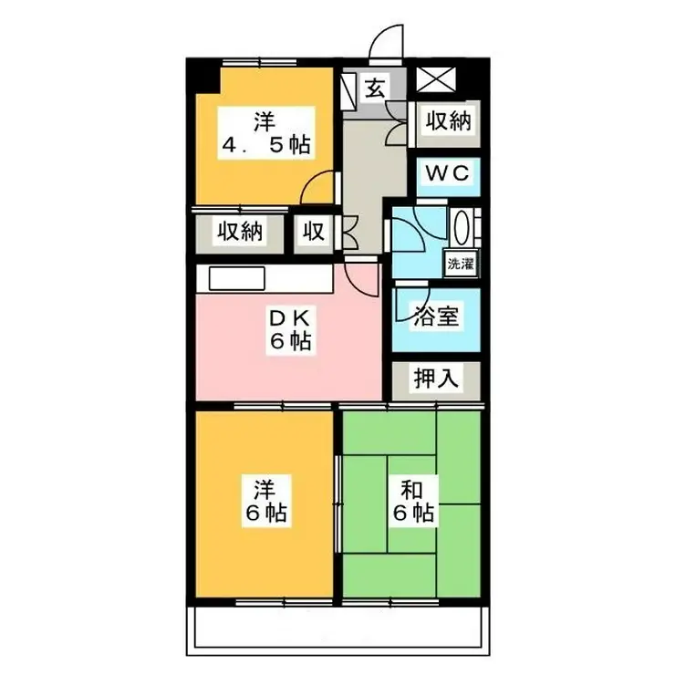 露木ビル第2 2階階 間取り