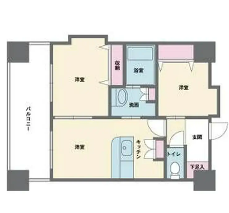 HF西新宿レジデンスWEST 7階階 間取り