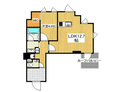 ルミアージュ登戸(1LDK/3階)の間取り写真