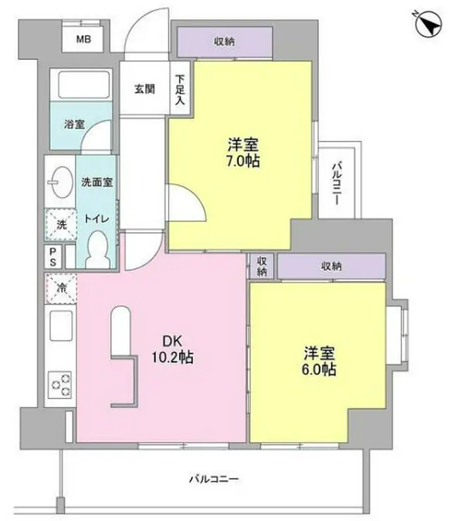 プロスペクト西巣鴨 5階階 間取り