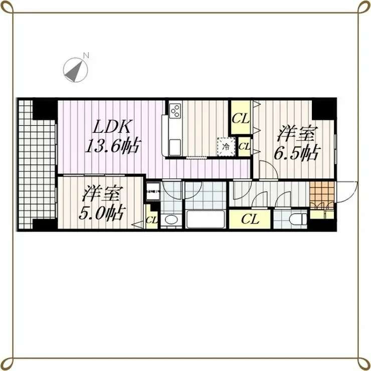 エコロジー千葉みなとレジデンスA棟 7階階 間取り