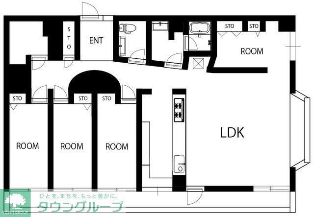 ウォンズ東千葉(4SLDK/2階)の間取り写真