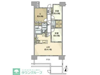 イニシア八王子明神町(2SLDK/1階)の間取り写真