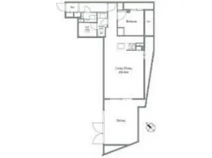 ACPレジデンス新江古田(1LDK/B1階)の間取り写真