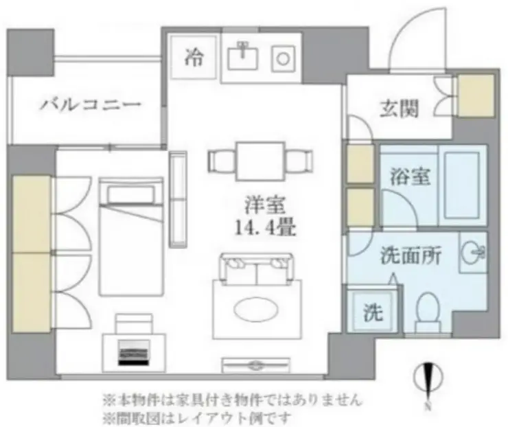 KDXレジデンス南麻布 3階階 間取り