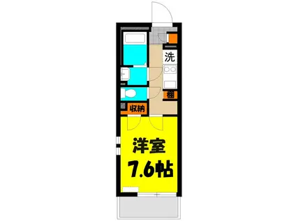 MEMORY(1K/1階)の間取り写真