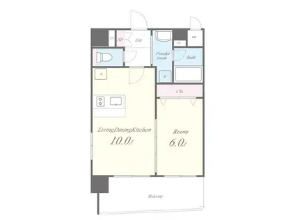 ESPERANZA AZABU(1LDK/11階)の間取り写真