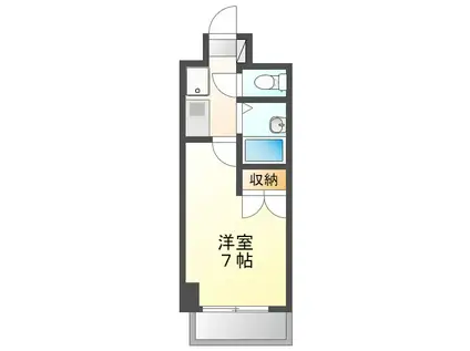 ハイム金山南(1K/8階)の間取り写真