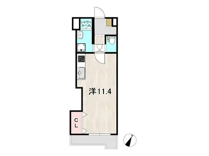 三協ビル(ワンルーム/5階)の間取り写真