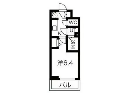 ファステート京都西陣エール(1K/3階)の間取り写真