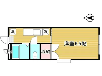 サンプラザ旭ヶ丘(1K/1階)の間取り写真