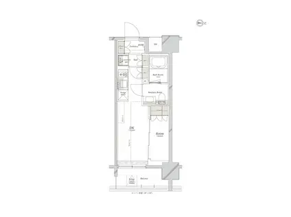 ザ・レジデンス・オブ・トーキョーH20 ネクサス(1DK/7階)の間取り写真