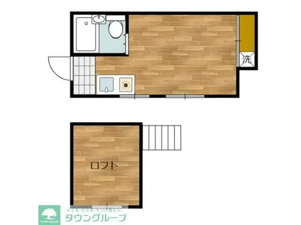 第2コーポ司(ワンルーム/1階)の間取り写真