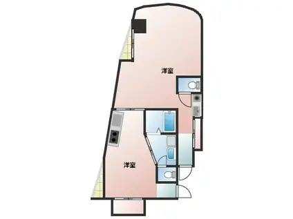 タカマサビル(ワンルーム/3階)の間取り写真
