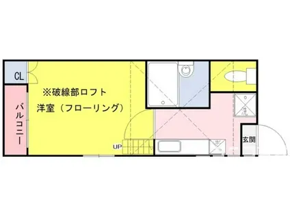 AZURE柴又(1K/1階)の間取り写真