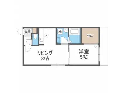 GIULIETTA(1LDK/4階)の間取り写真