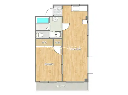 シャトレーゼヒコタ(1LDK/1階)の間取り写真