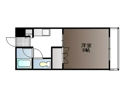 シャトー武本(1K/1階)の間取り写真