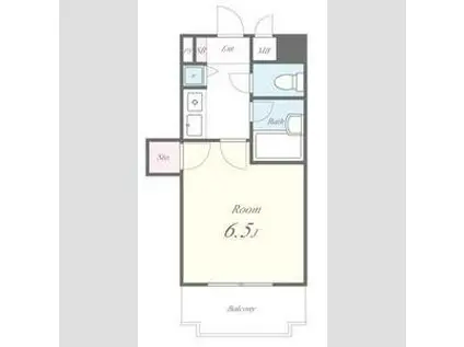 シャイン塩釜ハイツ(1K/4階)の間取り写真