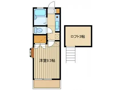 Y・A・Fハイム1号館(1K/1階)の間取り写真