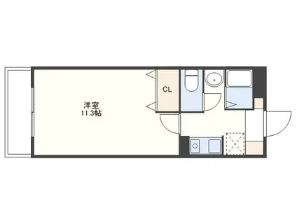 FORBIS佐大前(1K/1階)の間取り写真