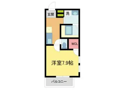 フジパレス西宮北口II番館(1K/2階)の間取り写真