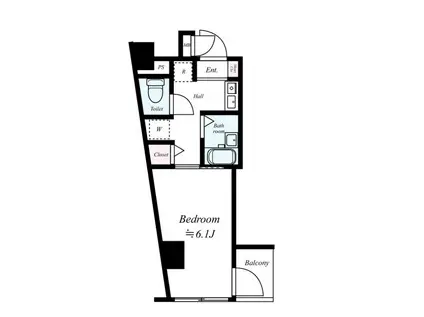 プレスタイルアイディ馬込(1K/2階)の間取り写真