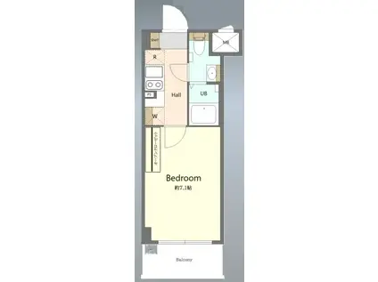 GRASTRA NAKANO(1K/1階)の間取り写真