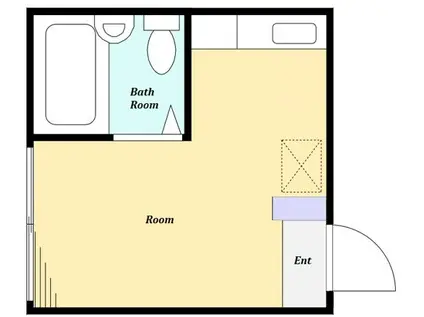 レジェンド代官山(ワンルーム/2階)の間取り写真