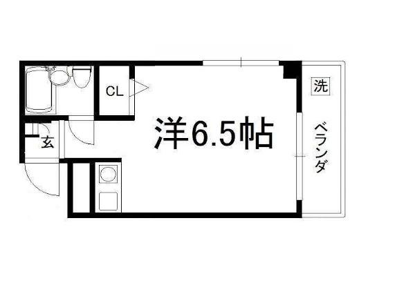 カサデルアンダンテ(ワンルーム/2階)の間取り写真