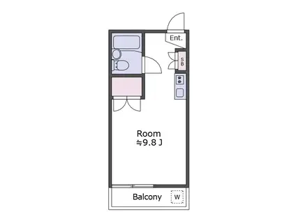 ストークハイツ宍倉(ワンルーム/1階)の間取り写真