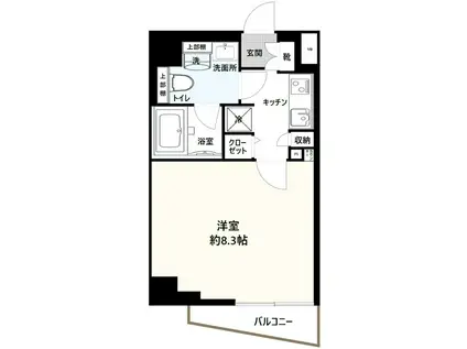 シーネクス亀戸(1K/4階)の間取り写真