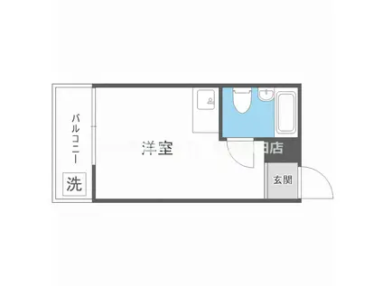 メゾン豊津I(ワンルーム/3階)の間取り写真