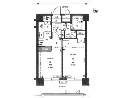 アメニティ大塚(1DK/7階)の間取り写真