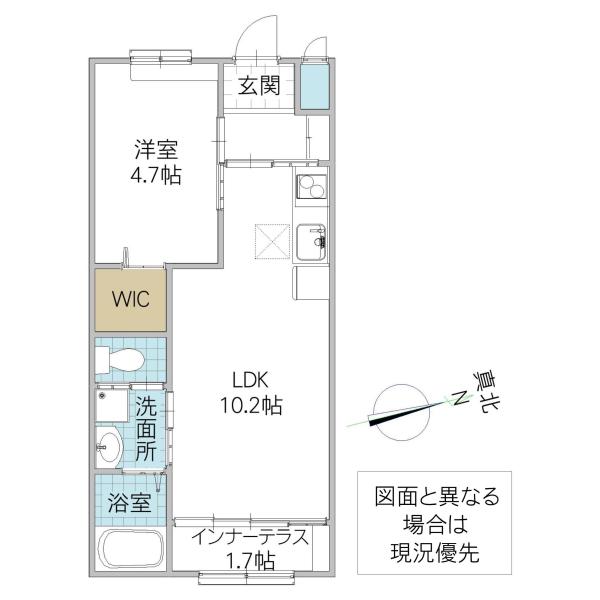 パーチェ(1LDK/1階)の間取り写真