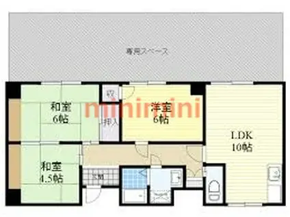 メゾンSK(3LDK/1階)の間取り写真