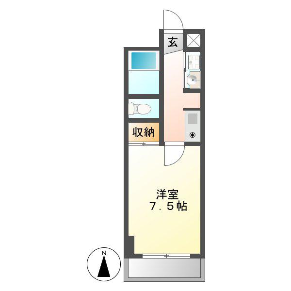 DAIA21(1K/2階)の間取り写真